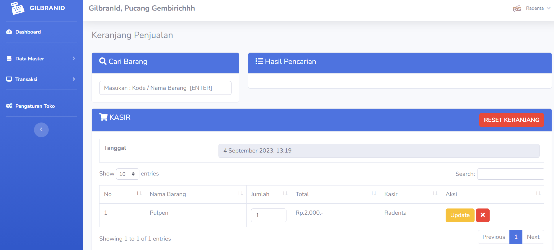 Gambar Kasir Penjualan